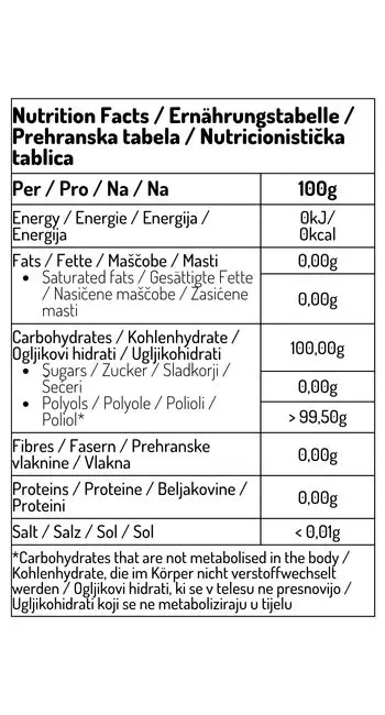 Bio eritritol sladilo 440 g - slika 2