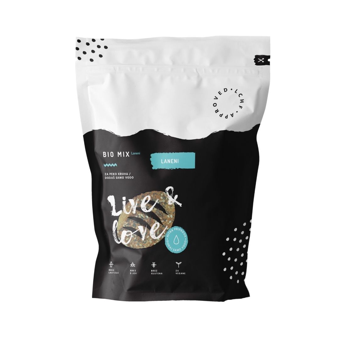 BIO mix laneni kruh 500g