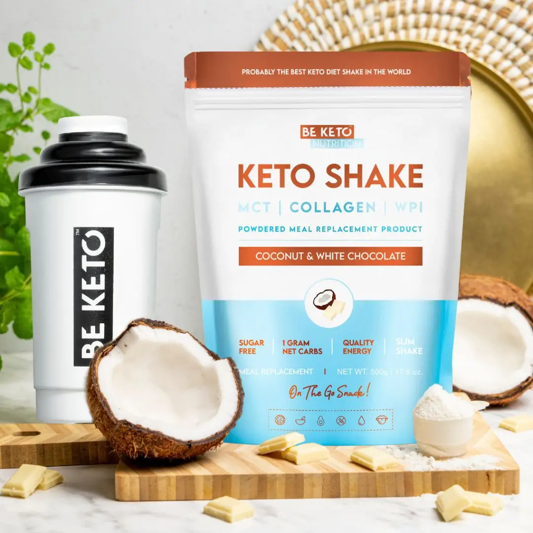 BeKETO šejk kokos/bela čokolada 500g - slika 3