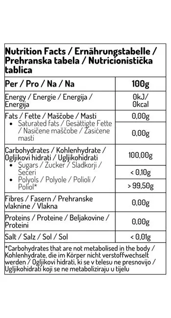 Eritritol s stevijo sladilo 500 g - slika 2