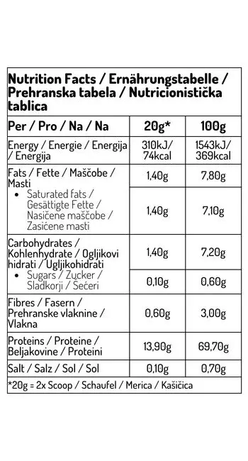 BeKETO šejk kokos/bela čokolada 500g - slika 4