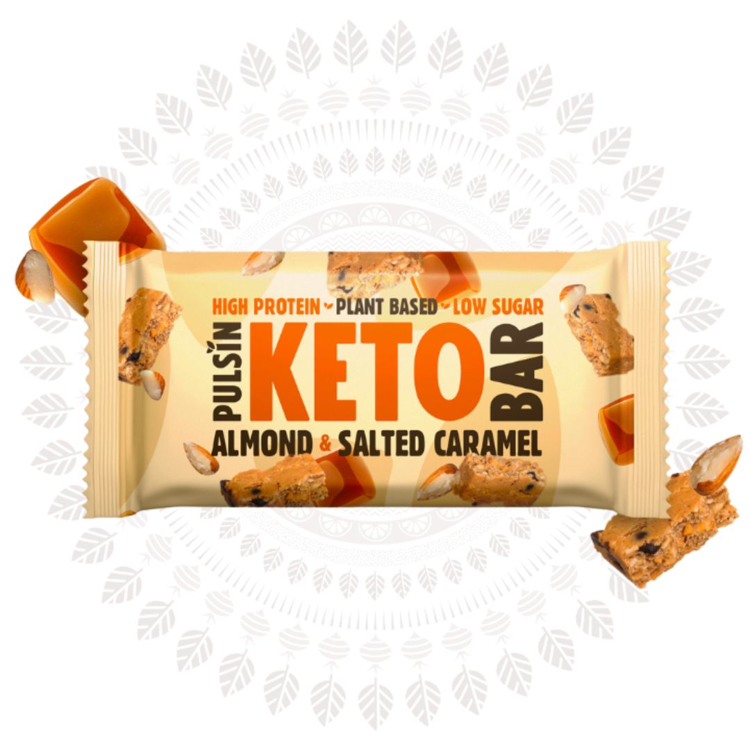 Pulsin KETO bar mandelj/slana karamela 50g