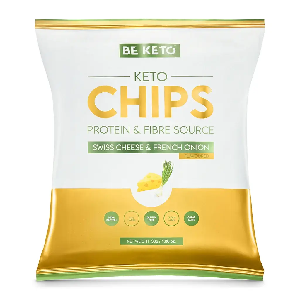 BeKeto čips sir/čebula 30g