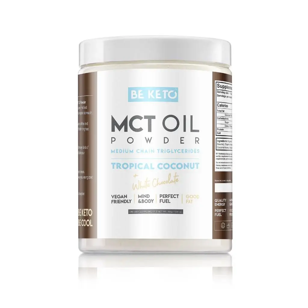 BeKETO MCT v prahu kokos/bela čokolada 300g