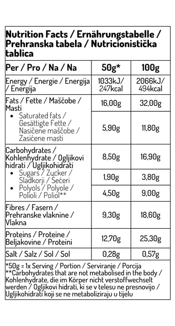 Pulsin KETO bar pomaranča/čoko/arašidi, 50g - slika 3