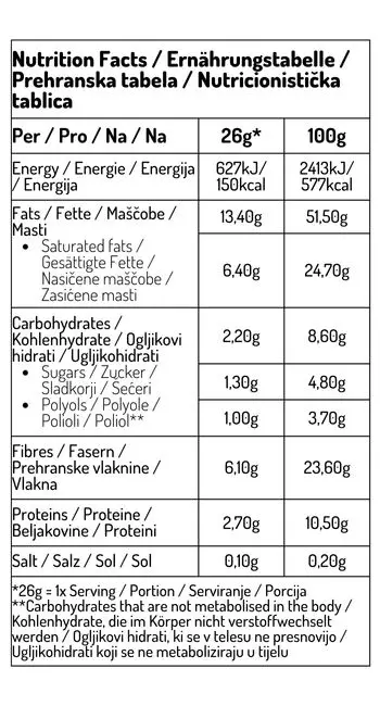 KETO čokolada hrustljavi mandelj + MCT 80g - slika 4
