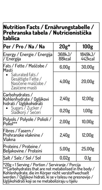 Tavoletta proteinska ploščica 20g - slika 4