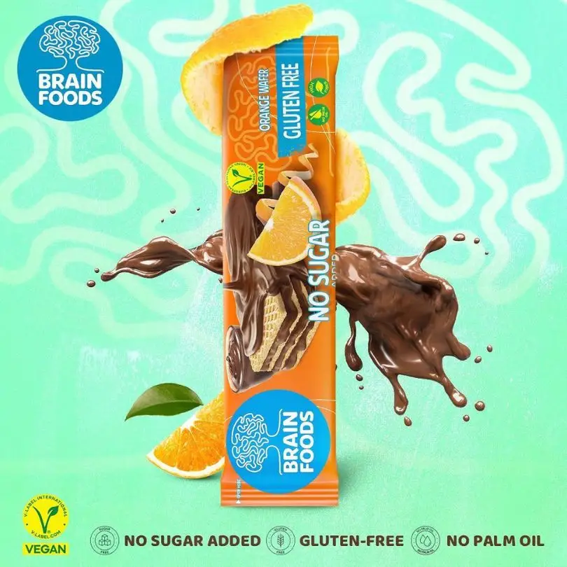 Vafelj pomaranča-čokolada 40g - slika 3
